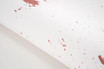 Blood on White Cross Stitch Fabric