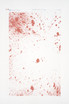 Blood on White Cross Stitch Fabric