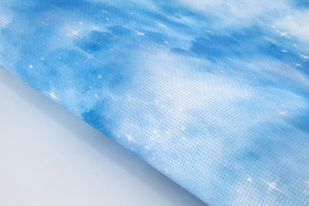 Dreamscape Sky Blue Cross Stitch Fabric - Fabric Flair