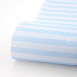 Blue Parisian Stripes Cross Stitch Fabric