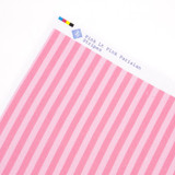 Pink & Light Pink Parisian Stripes Cross Stitch Fabric