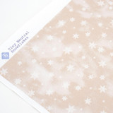 Tiny Neutral Snowflakes Cross Stitch Fabric