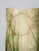 Old Spring Grass Cross Stitch Fabric