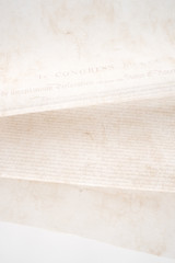 Declaration on Pale Parchment / Fabric of the week