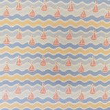 Sailboats & Waves - Patterned Cross Stitch Fabric