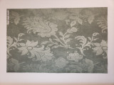 Green Velvet Damask -cross stitch fabric