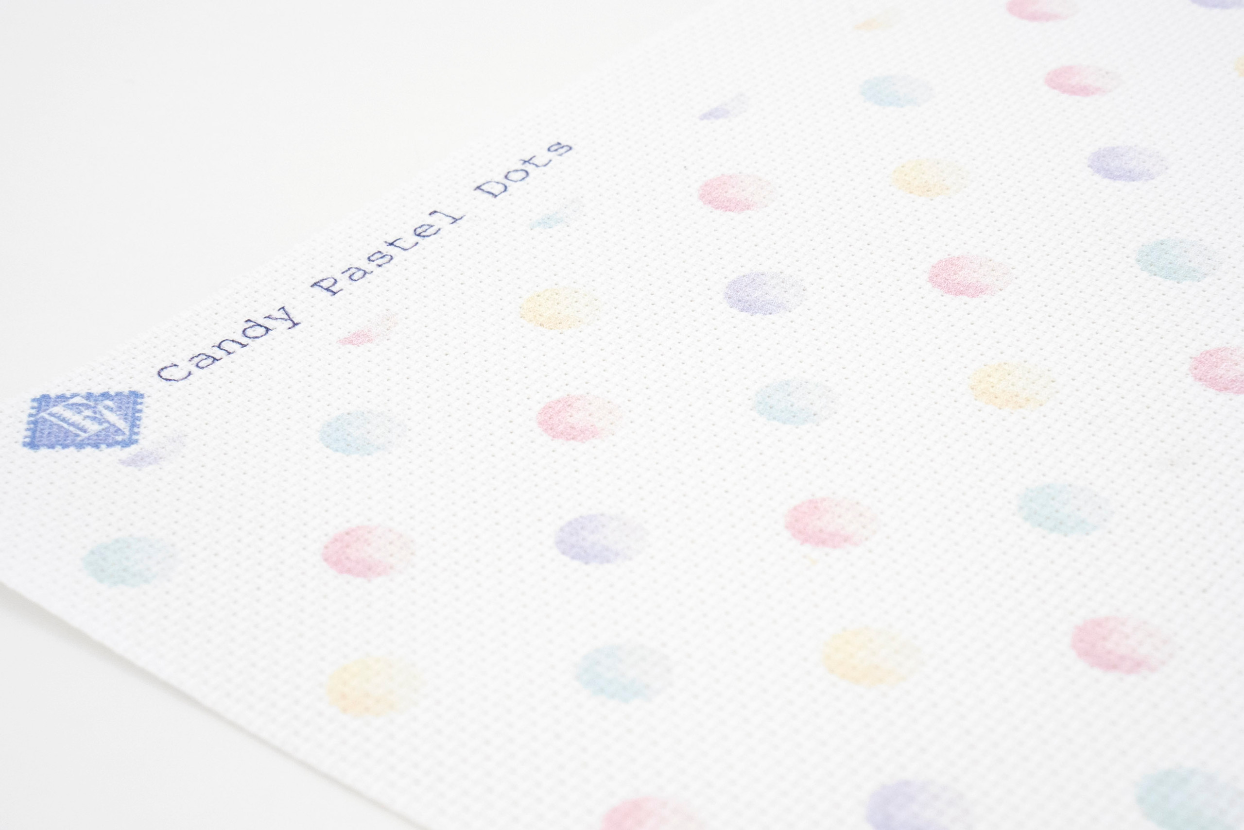 Candy Pastel Dots Cross Stitch Fabric