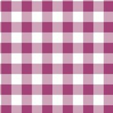 Raspberry Gingham Cross Stitch Fabric