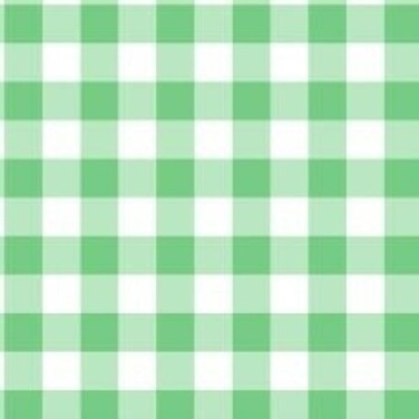 Lime Green Gingham Cross Stitch Fabric