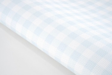 Pale Misty Blue Gingham Cross Stitch Fabric Pale Misty Blue Gingham Cross Stitch Fabric