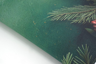 Christmas Green Border Cross Stitch Fabric Christmas Green Border Cross Stitch Fabric