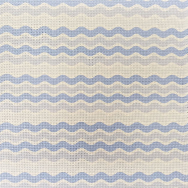 Blue Waves - Patterned Cross Stitch Fabric