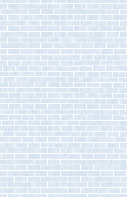 Baby Blue Brick Wall - Large Cross Stitch Fabric