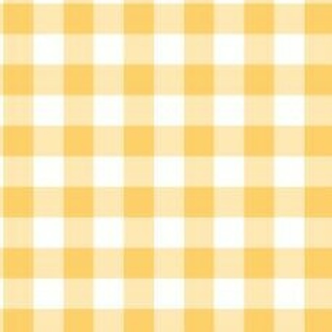 Mustard Yellow Gingham Cross Stitch Fabric