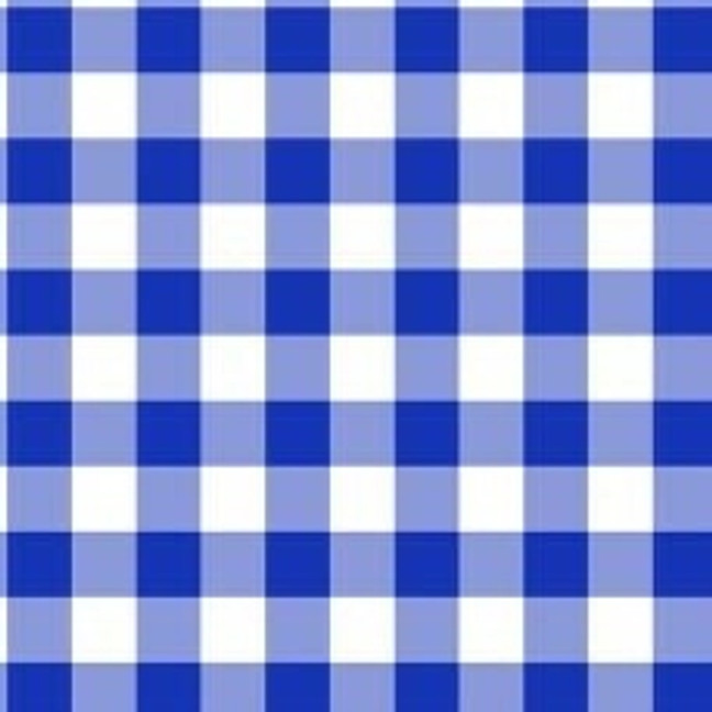 Royal Blue Gingham Cross Stitch Fabric