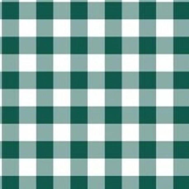 Dark Green Gingham Cross Stitch Fabric