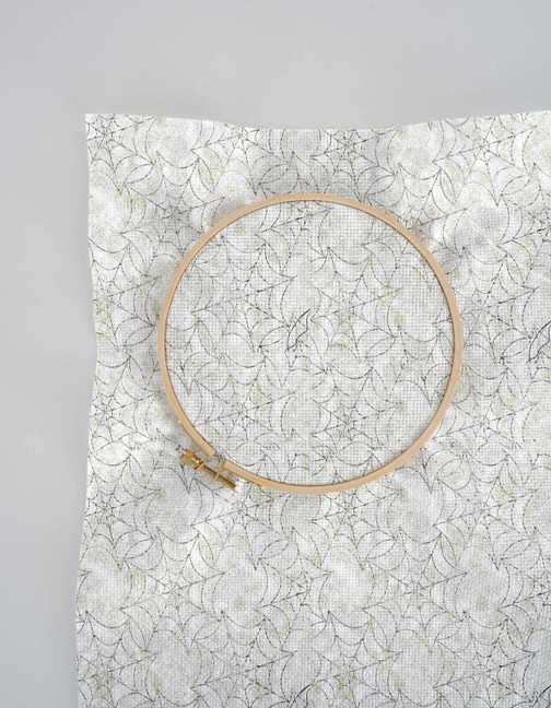 White Cobwebs Cross Stitch Fabric