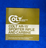 Excellent 1979 Colt AR15 Rifle and Carbine Manual