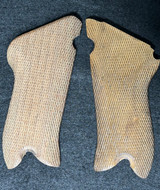 Exceptional and Excellent Blonde Mauser Late World War II Luger P.08 grips, unnumbered and Unmarked