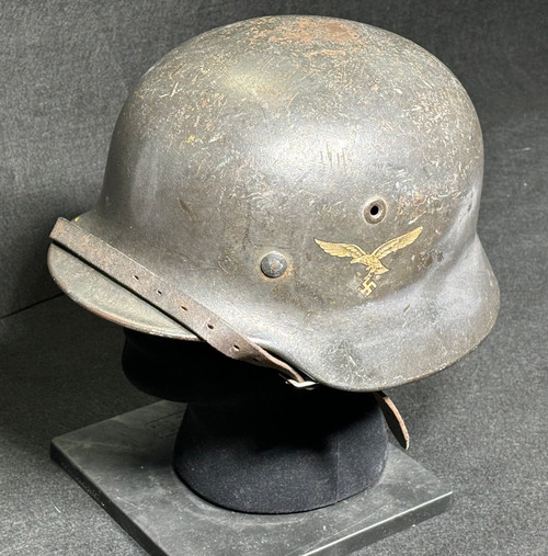 Very Good “Q64” Luftwaffe Single Decal Helmet