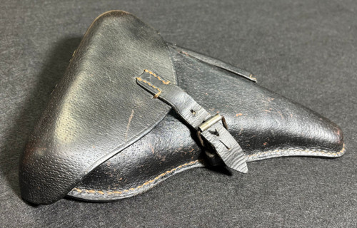 Very Good E.G. Leuner 1941 “Pigskin Ersatz” P.08 Luger Holster