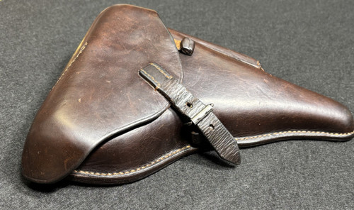 Very Good Brown 1940 P.08 Luger Holster made in Braunschweig Germany