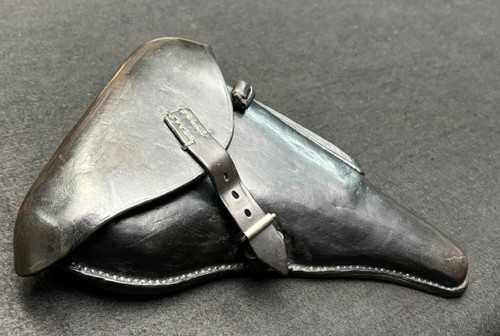 Good 1940 cdg Auwaerter & Bubeck Stuttgart Germany Made Luger Holster- Black- P.08 Marked