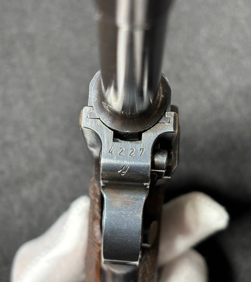 Good Mauser byf 41 Luger P.08- Matching Serial Numbers with Wood Grips- 4227 “y”