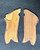 Exceptional and Excellent Blonde Mauser Late World War II Luger P.08 grips, unnumbered and Unmarked