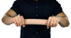 CanDo Twist-N-Bend Bar, 12 inches, XX-Light - Tan.
