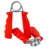 CanDo Ergonomic Fixed Hand Grip Exerciser, Pair, 6 lbs, Light - Red.