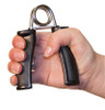 CanDo Ergonomic Fixed Hand Grip Exerciser, Pair, 48 lbs, X-Heavy - Black.