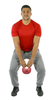 CanDo One Handle Medicine Ball - 12lbs - Black.