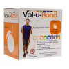 Val-u-Band Resistance Bands, 50-YRD Dispenser Roll, Latex-Free, Level 2/7 - Orange.