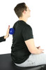 CanDo Massage Ball With Bumpy Texture, Blue, 10cm (4 inches).