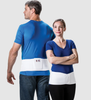Elastic Sacral Support w/Pad 6", White, Medium 33-37 inch Waist.