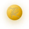 Restore Ball (Lacrosse Ball) — Smooth, 63.5mm, Rehab Ninja Gold..