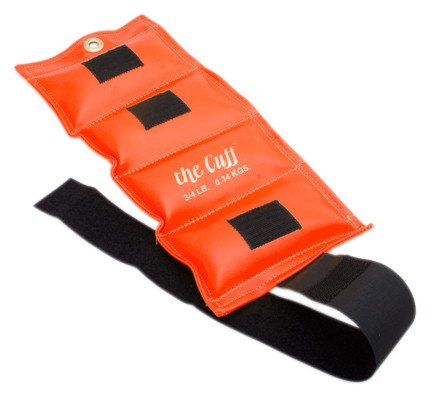 The Cuff Original Ankle and Wrist Weight, Orange - 0.75 (3/4) lbs.