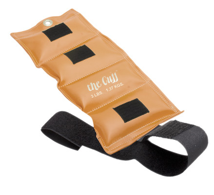 The Cuff Original Ankle and Wrist Weight, Gold - 3 lbs.