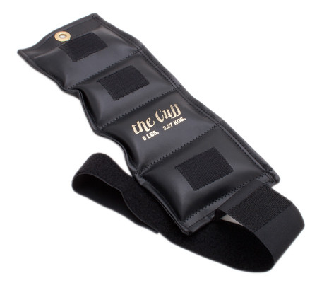 The Cuff Original Ankle and Wrist Weight, Black - 5 lbs.