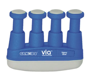 CanDo Via Hand Exercisers, Heavy, Finger 5.5 lbs, Hand 22.0 lbs - Blue.