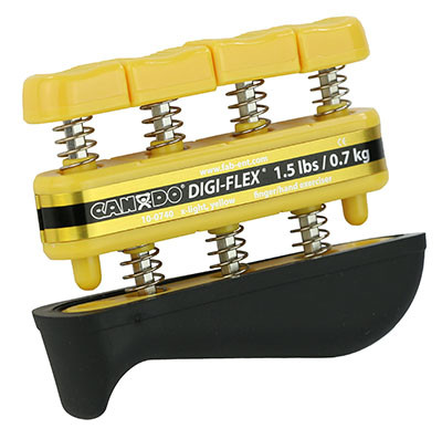 CanDo Digi-Flex Hand/Finger Exerciser, 1.5 lbs - Yellow.