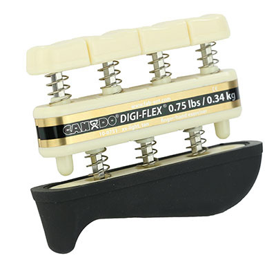CanDo Digi-Flex Hand/Finger Exerciser, 0.75 lbs - Tan.