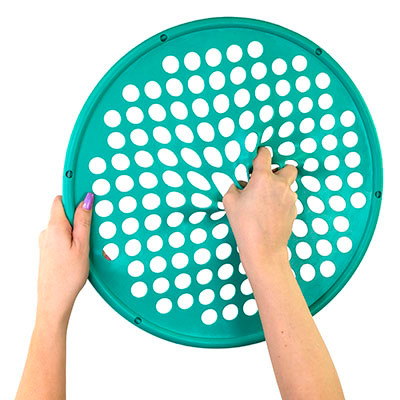 CanDo Web Hand Exerciser, Medium, 14 inches Diameter - Green.