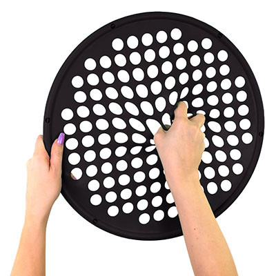 CanDo Web Hand Exerciser, X-Heavy, 14 inches Diameter - Black.