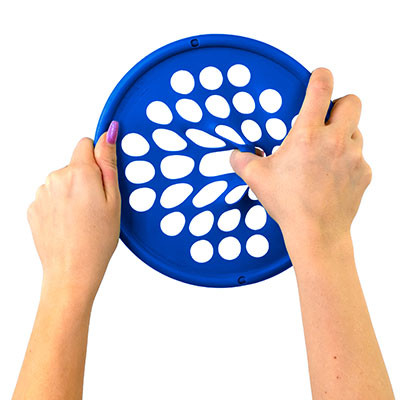 CanDo Extension/Flexion Web, Small, Heavy, 7 inches - Blue.