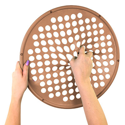 CanDo Hand Exercise Web, XX-Light, 14 inch Diameter, Latex-Free - Tan.