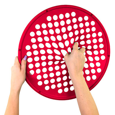 CanDo Hand Exercise Web, Light, 14 inch Diameter, Latex-Free - Red.