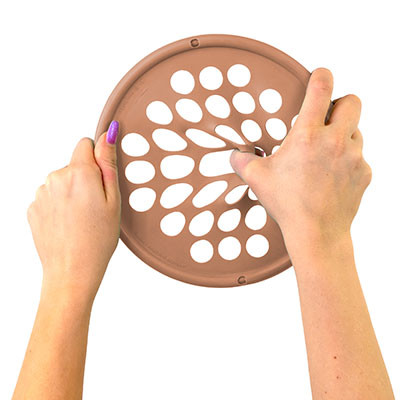CanDo Hand Exercise Web, XX-Light, 7 inch Diameter, Latex-Free - Tan.