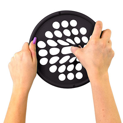 CanDo Hand Exercise Web, X-Heavy, 7 inch Diameter, Latex-Free - Black.